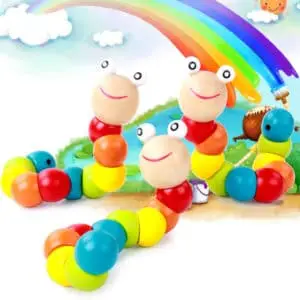 a group of colorful caterpillars